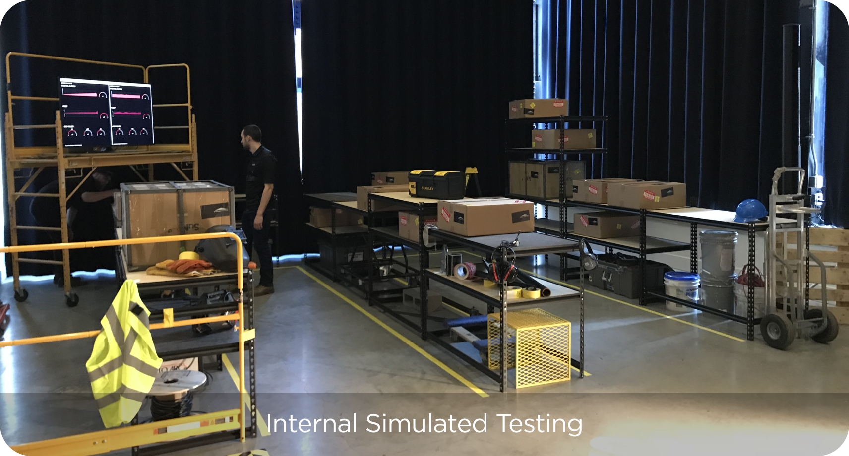 Internal simulated testing