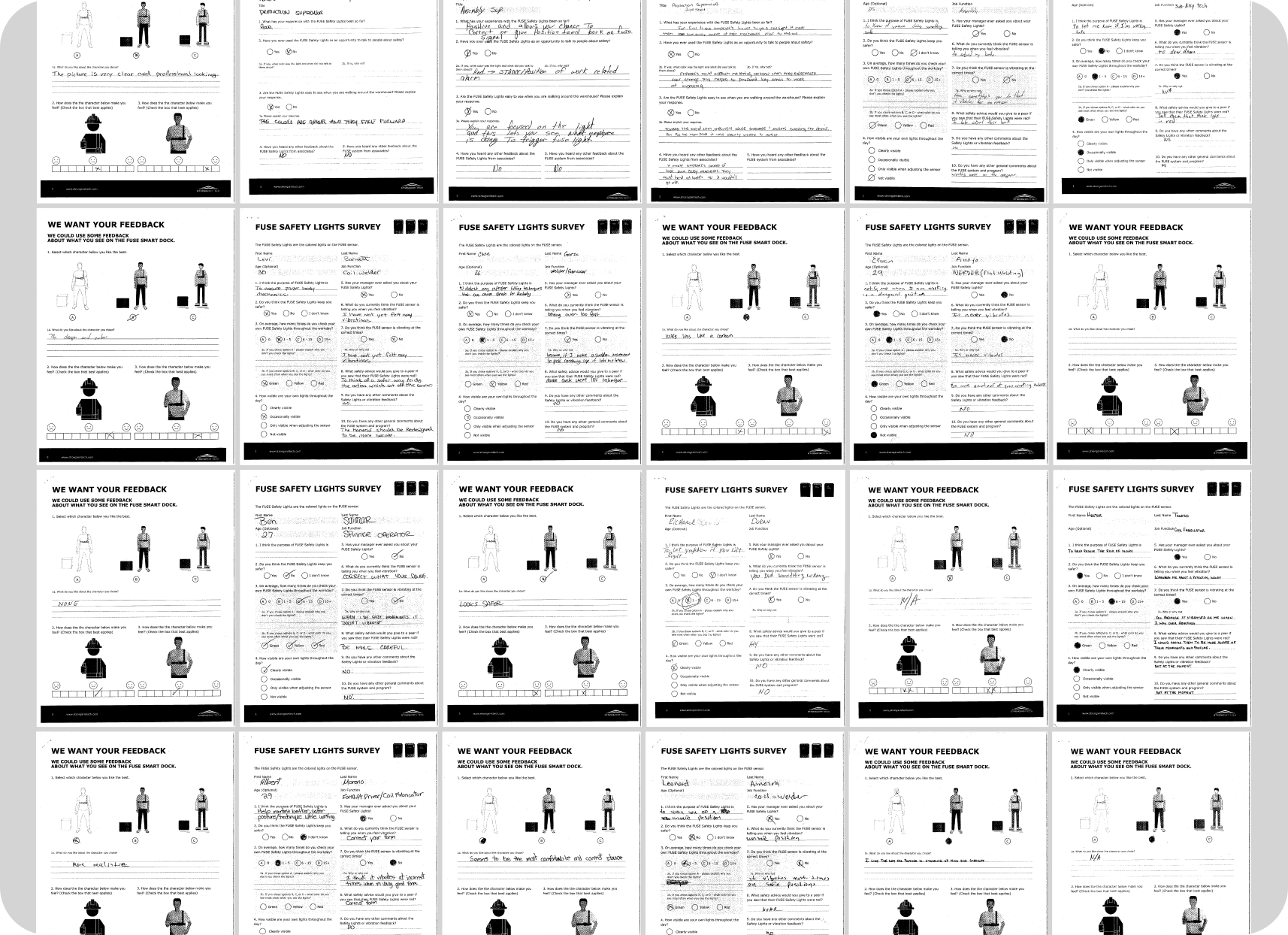 End user surveys